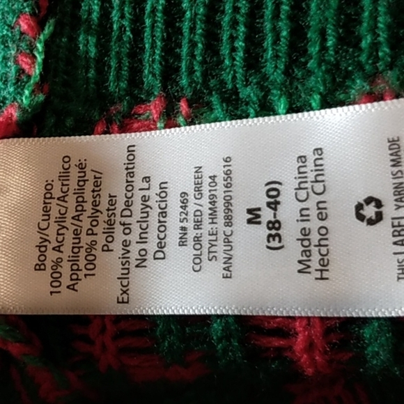 Holiday Time man's ugly sweater sz M - Picture 7 of 7